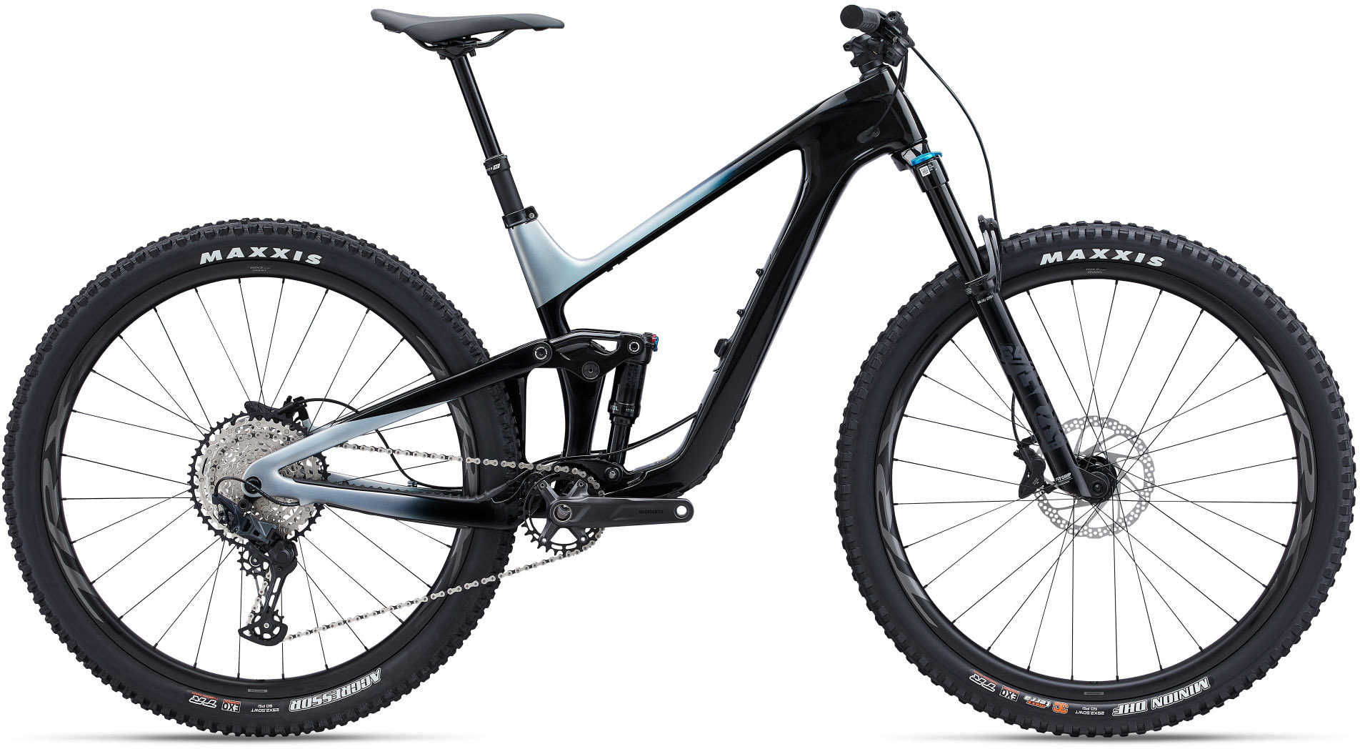 Giant Trance Advanced 2024 Sort Blå - Giant Cykler  - 4712878976429